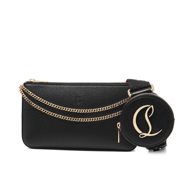 1 Christian Louboutin Shoulder Handbag Calfskin Black