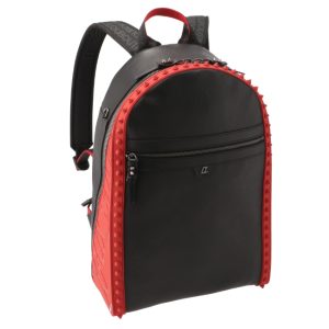 1 Christian Louboutin Backpack Rucksack Calfskin Black