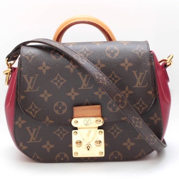 1 Louis Vuitton Eden PM Rouge Monogram Handbag Brown