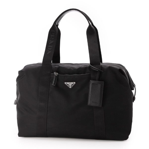 1 Prada Boston Bag Nylon Travel Bag Black