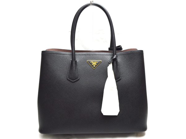 1 Prada 2 Way Bag Saffiano Black