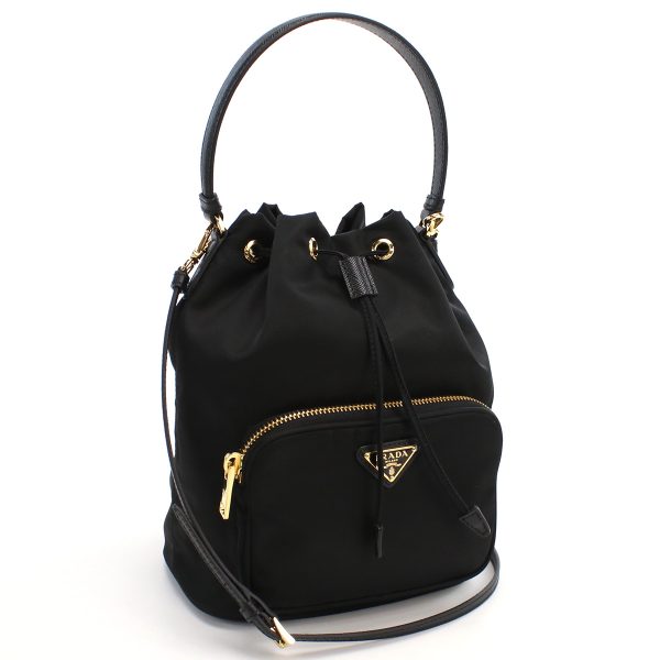 1 Prada 2 Way Shoulder Bag Handbag Nero Black