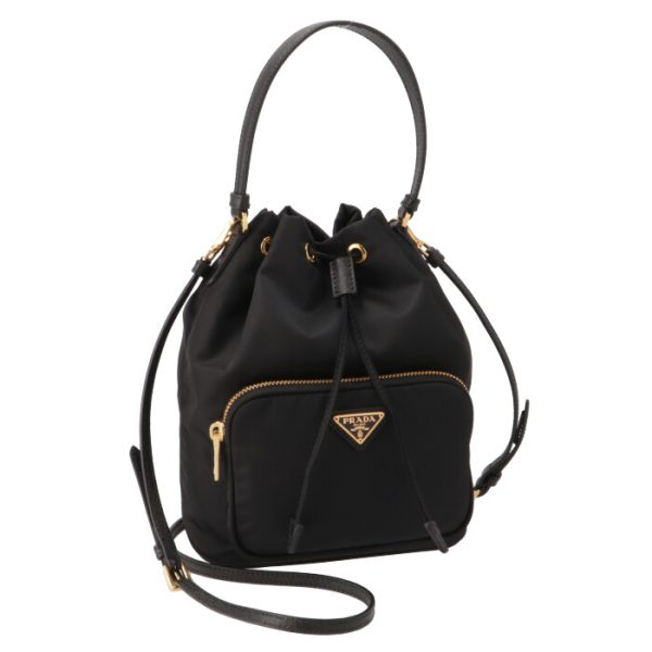 1 Prada Shoulder Bag Mini Bag Duet Nylon Black