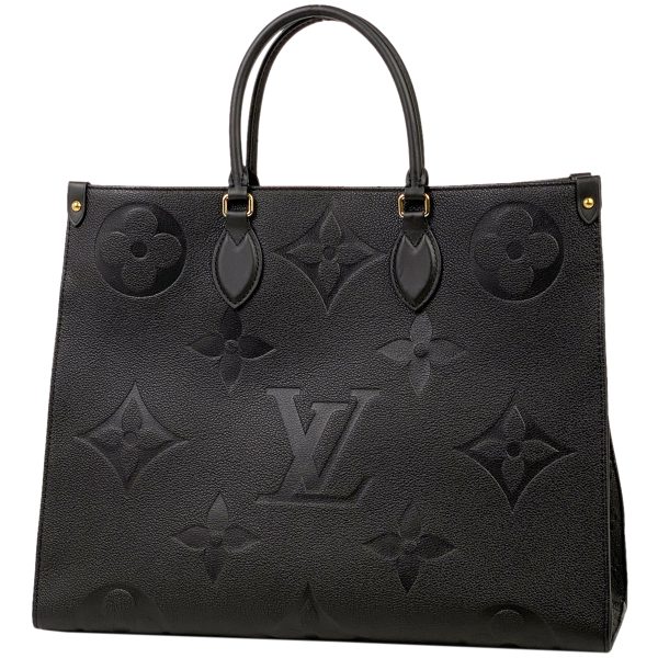 1 Louis Vuitton On The Go GM 2WAY Shoulder Bag Handbag Tote Bag Monogram Implant Noir Black