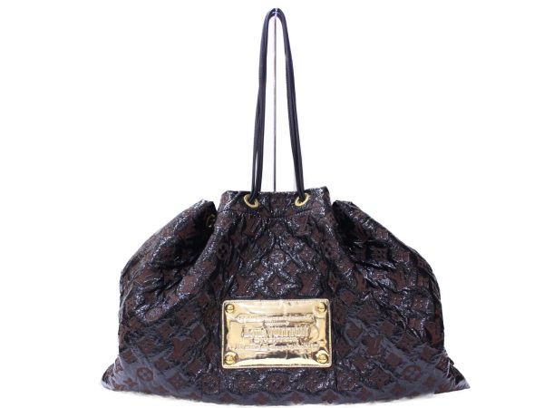 1 Louis Vuitton Brown Vinyl Monogram Squishy Inventeur Black