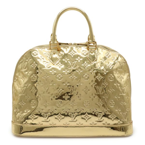 1 Louis Vuitton Miroir Monogram Alma GM Handbag Mini Boston Bag Gold Dress