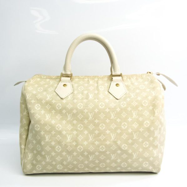 1 Louis Vuitton Monogram Mini Lin Speedy Handbag Dune