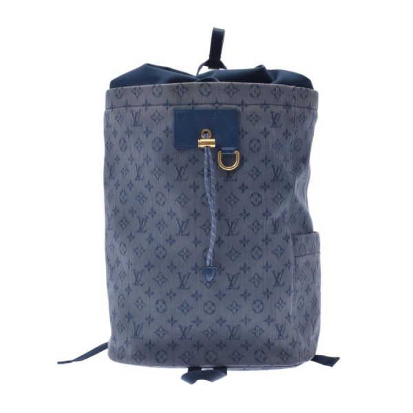 1 Louis Vuitton Monogram Denim Chalk Backpack Daypack Blue