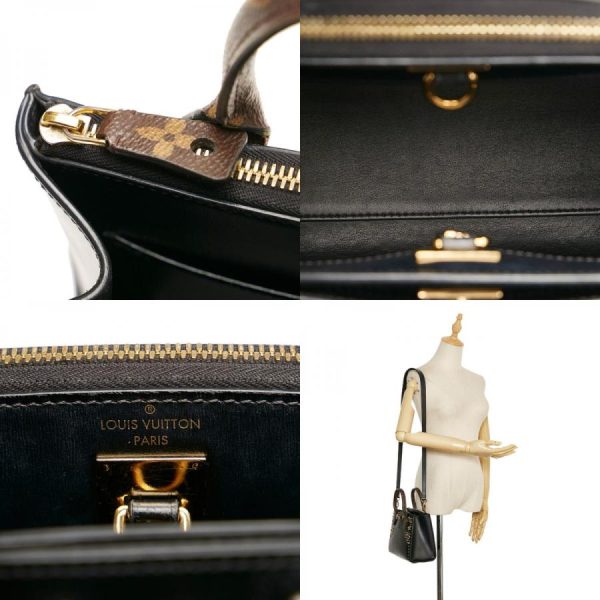 10 Louis Vuitton Monogram City Steamer Mini Handbag Shoulder Bag 2 Way Bag Black Brown Pvc Leather