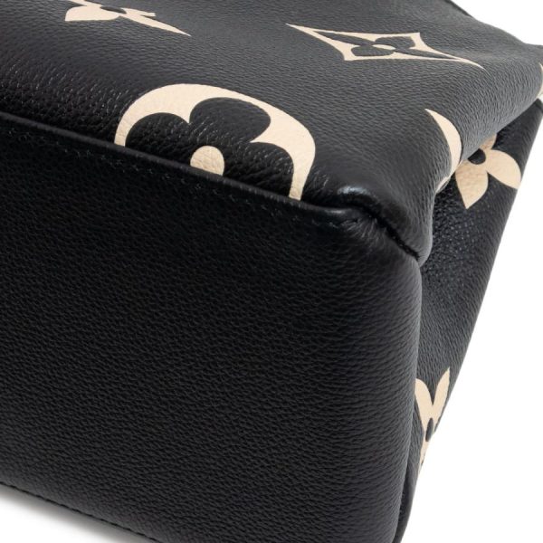 10 Louis Vuitton Petit Palais PM Bicolor Shoulder Handbag Monogram Amplant Leather Black Beige