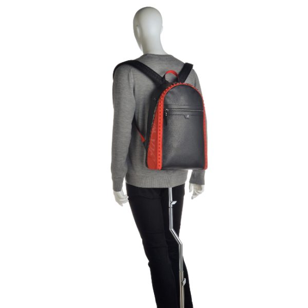 10 Christian Louboutin Backpack Rucksack Calfskin Black