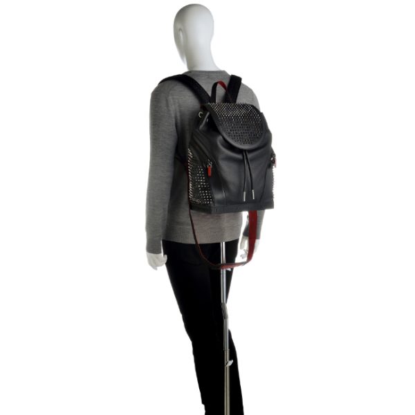 11 Christian Louboutin Backpack Rucksack Calfskin Black