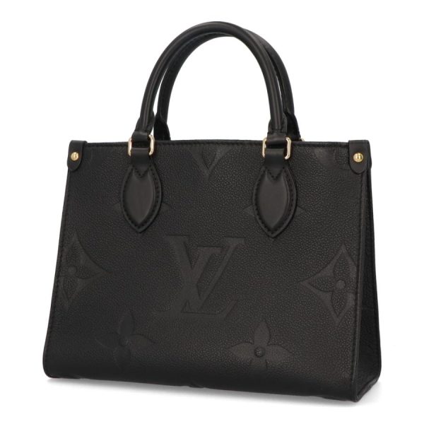 2 Louis Vuitton On The Go PM Shoulder Bag Monogram Emplant Black