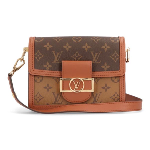 2 Louis Vuitton Dauphine Mini Hand Bag Monogram Canvas Brown