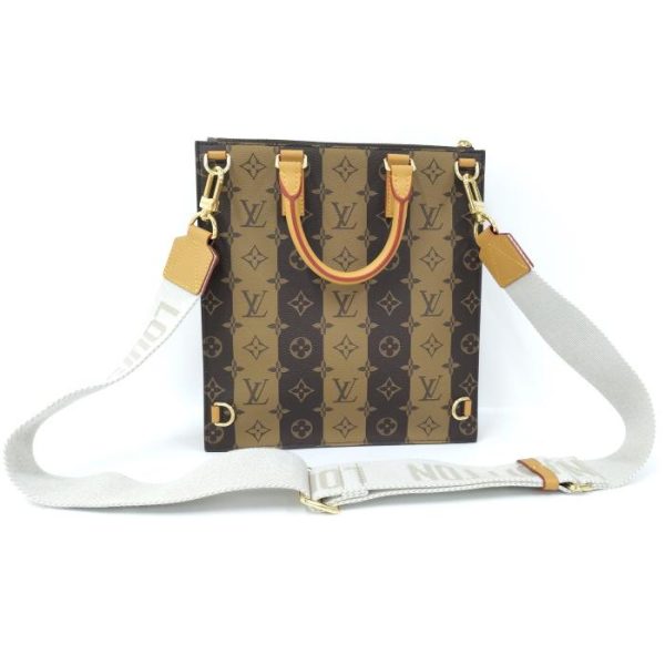 2 Louis Vuitton Sac plat Messenger 2 Way Shoulder Bag Monogram Stripe Reverse Brown