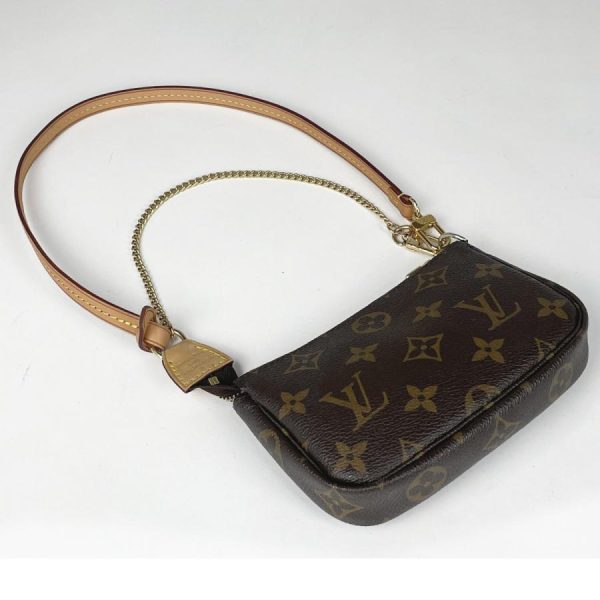 2 Louis Vuitton Mini Pochette Accessoires Makeup Cosmetics Accessory Pouch Monogram Brown