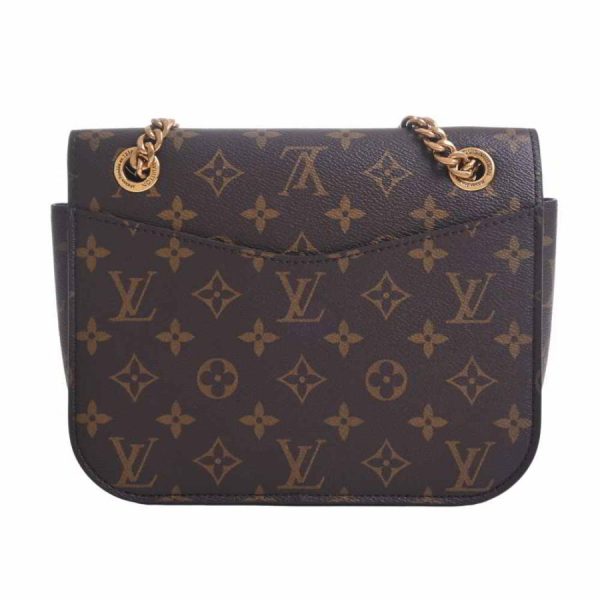 2 Louis Vuitton Monogram Passy Chain Shoulder Bag Brown