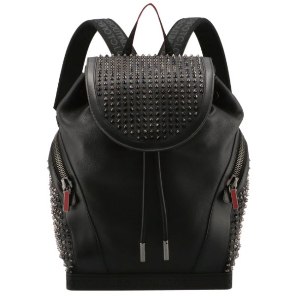 2 Christian Louboutin Backpack Rucksack Calfskin Black