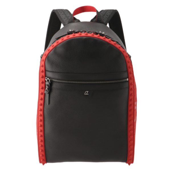 2 Christian Louboutin Backpack Rucksack Calfskin Black