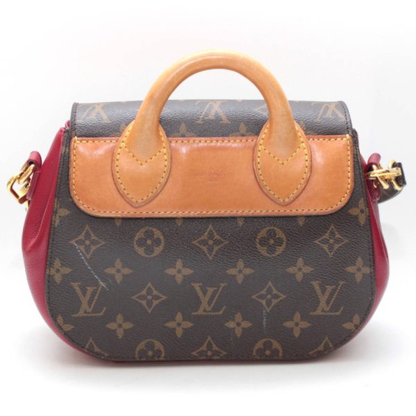 2 Louis Vuitton Eden PM Rouge Monogram Handbag Brown