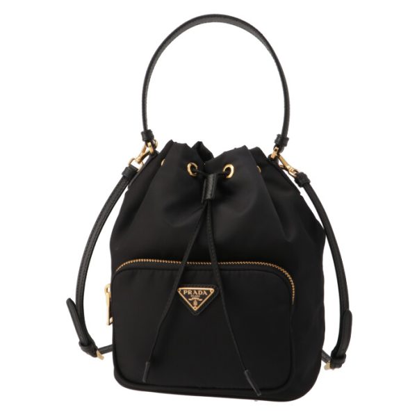 2 Prada Shoulder Bag Mini Bag Duet Nylon Black