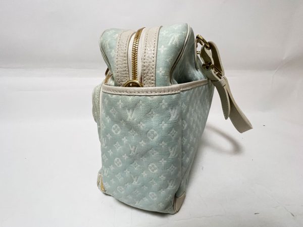 2 Louis Vuitton Mini Lin Sac a Langer Diaper Bag With Strap Blue