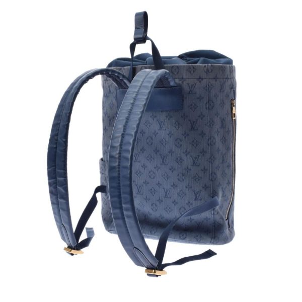 2 Louis Vuitton Monogram Denim Chalk Backpack Daypack Blue