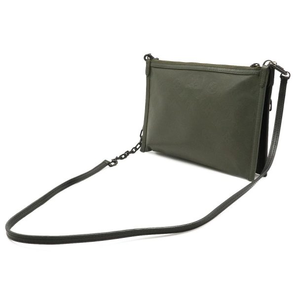 2 Louis Vuitton Monogram Shadow Flat Messenger Shoulder Pouch Clutch Bag