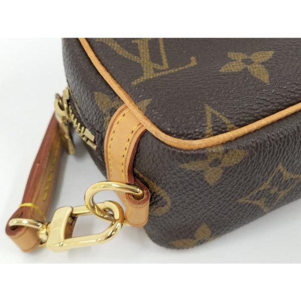 3 Louis Vuitton Wapiti Pouch Monogram Leather Brown