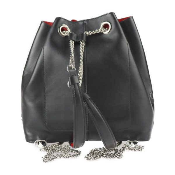 3 Christian Louboutin Mini Backpack Daypack Leather Black Silver Hardware