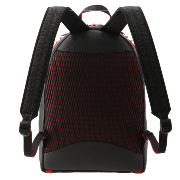 3 Christian Louboutin Backpack Rucksack Calfskin Black