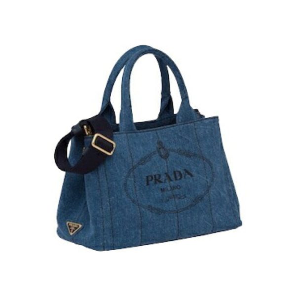 3 Prada Handbag Canapa Bag Denim Fabric