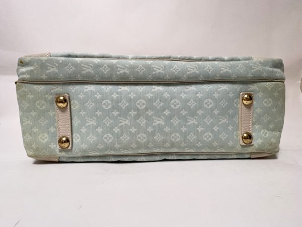 3 Louis Vuitton Mini Lin Sac a Langer Diaper Bag With Strap Blue