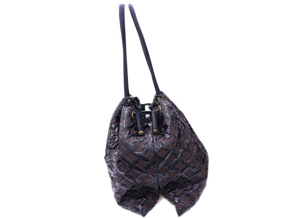 3 Louis Vuitton Brown Vinyl Monogram Squishy Inventeur Black