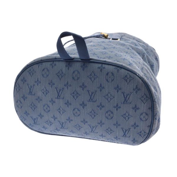 3 Louis Vuitton Monogram Denim Chalk Backpack Daypack Blue