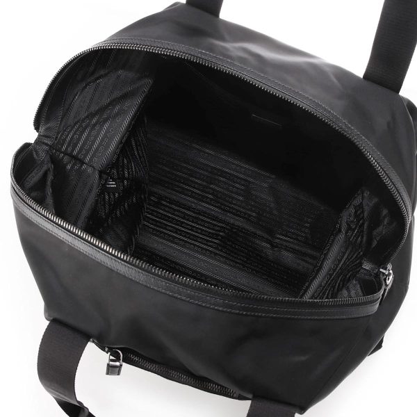 4 Prada Boston Bag Nylon Travel Bag Black