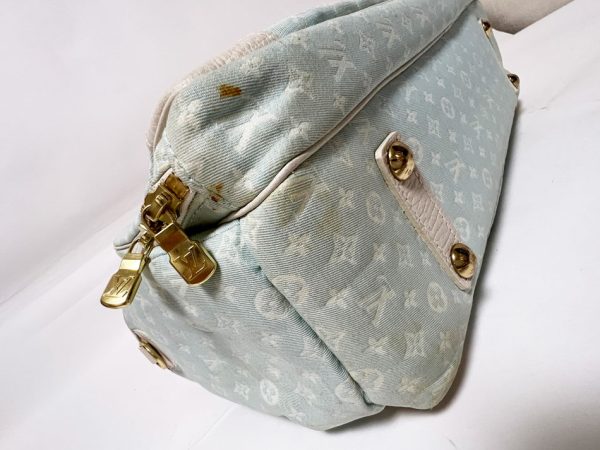 4 Louis Vuitton Mini Lin Sac a Langer Diaper Bag With Strap Blue