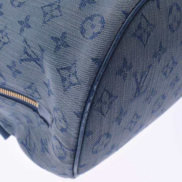 4 Louis Vuitton Monogram Denim Chalk Backpack Daypack Blue