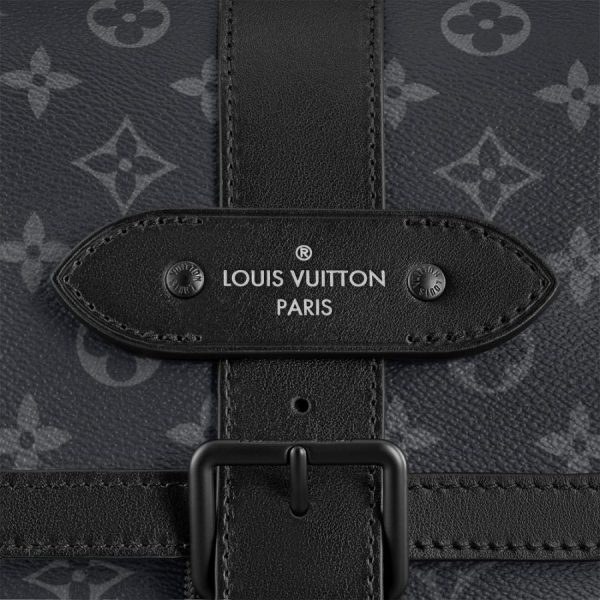 5 Louis Vuitton Backpack Rucksack Black Monogram Eclipse Canvas Leather