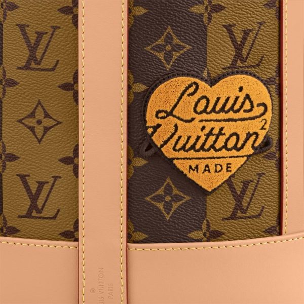 5 Louis Vuitton Waist Bag Waist Pouch Body Bag Monogram Stripe Canvas Leather