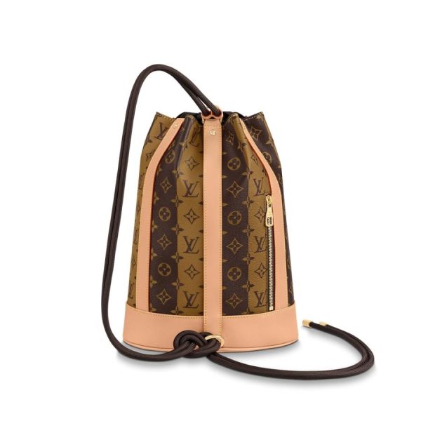 6 Louis Vuitton Waist Bag Waist Pouch Body Bag Monogram Stripe Canvas Leather