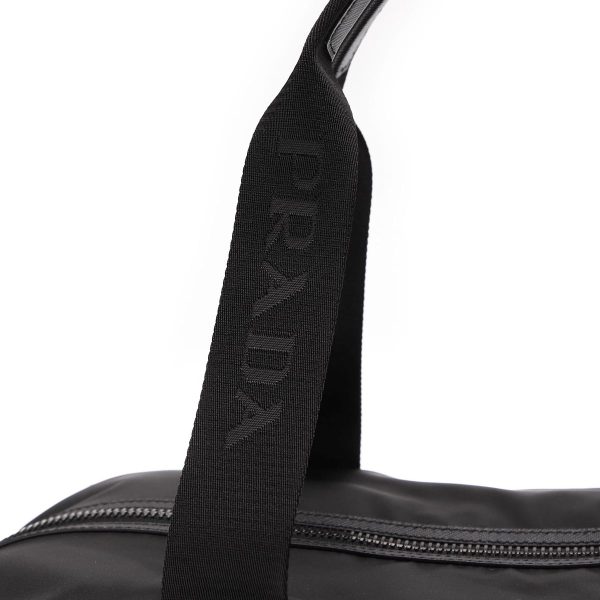 7 Prada Boston Bag Nylon Travel Bag Black