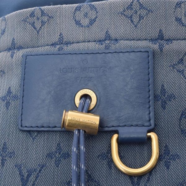 7 Louis Vuitton Monogram Denim Chalk Backpack Daypack Blue