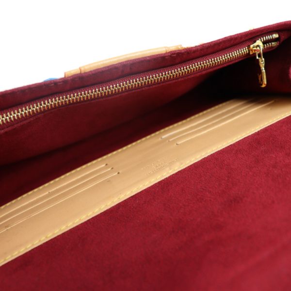 8 Louis Vuitton Pochette Courtney Clutch Bag Long Wallet Leather Bronze
