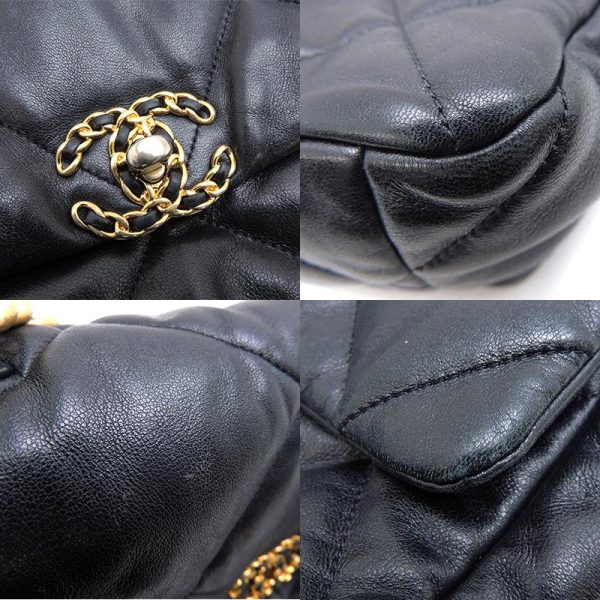 8 Chanel Large Handbag Lambskin Black