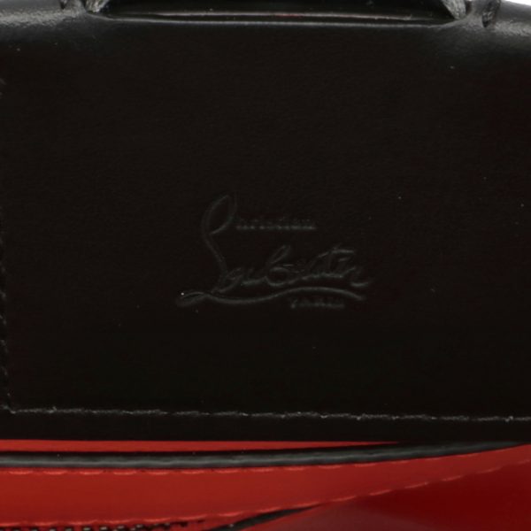 8 Christian Louboutin Tote Bag Calfskin Black Silver