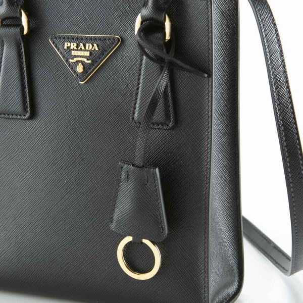 8 Prada Hand Tote Bag Mini Square Bag Nero