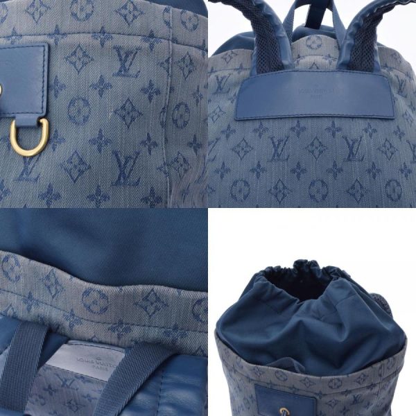 8 Louis Vuitton Monogram Denim Chalk Backpack Daypack Blue