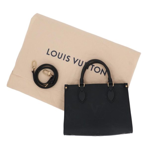 8 Louis Vuitton On The Go PM Shoulder Bag Monogram Emplant Black