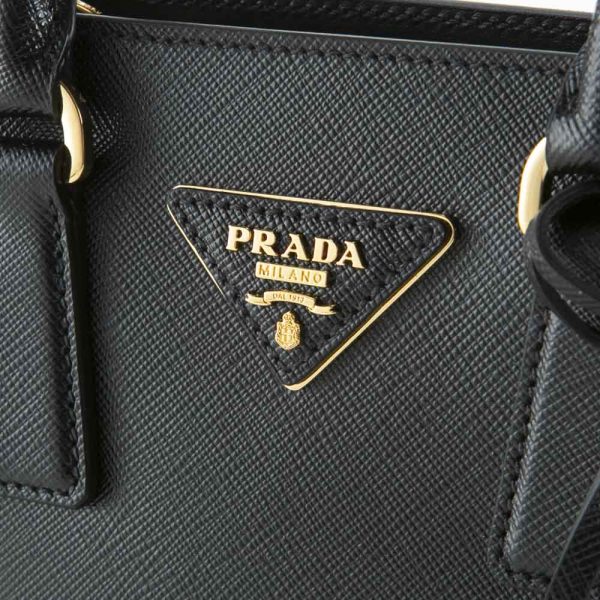 9 Prada Hand Tote Bag Mini Square Bag Nero